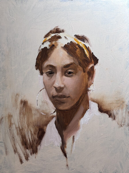 Study after Sargent. 30 × 40 cm. Oil on panel. 2026