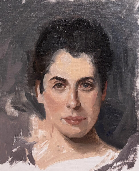 Study after Sargent by Tommy Gjertsen. 27x22cm. Oil on panel. 2026