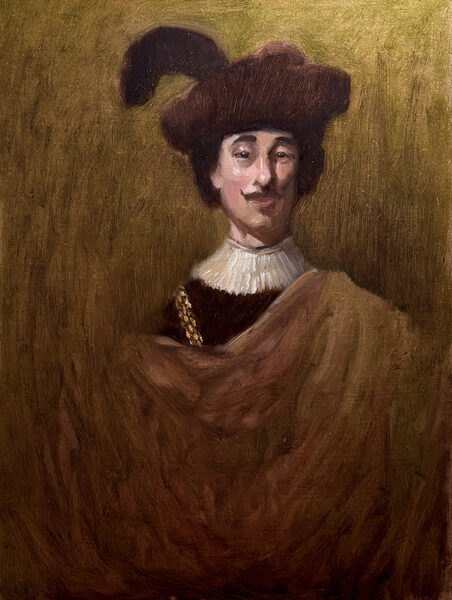 Master study after Jacob Backer. 30 × 40 cm. Oil on panel. 2026