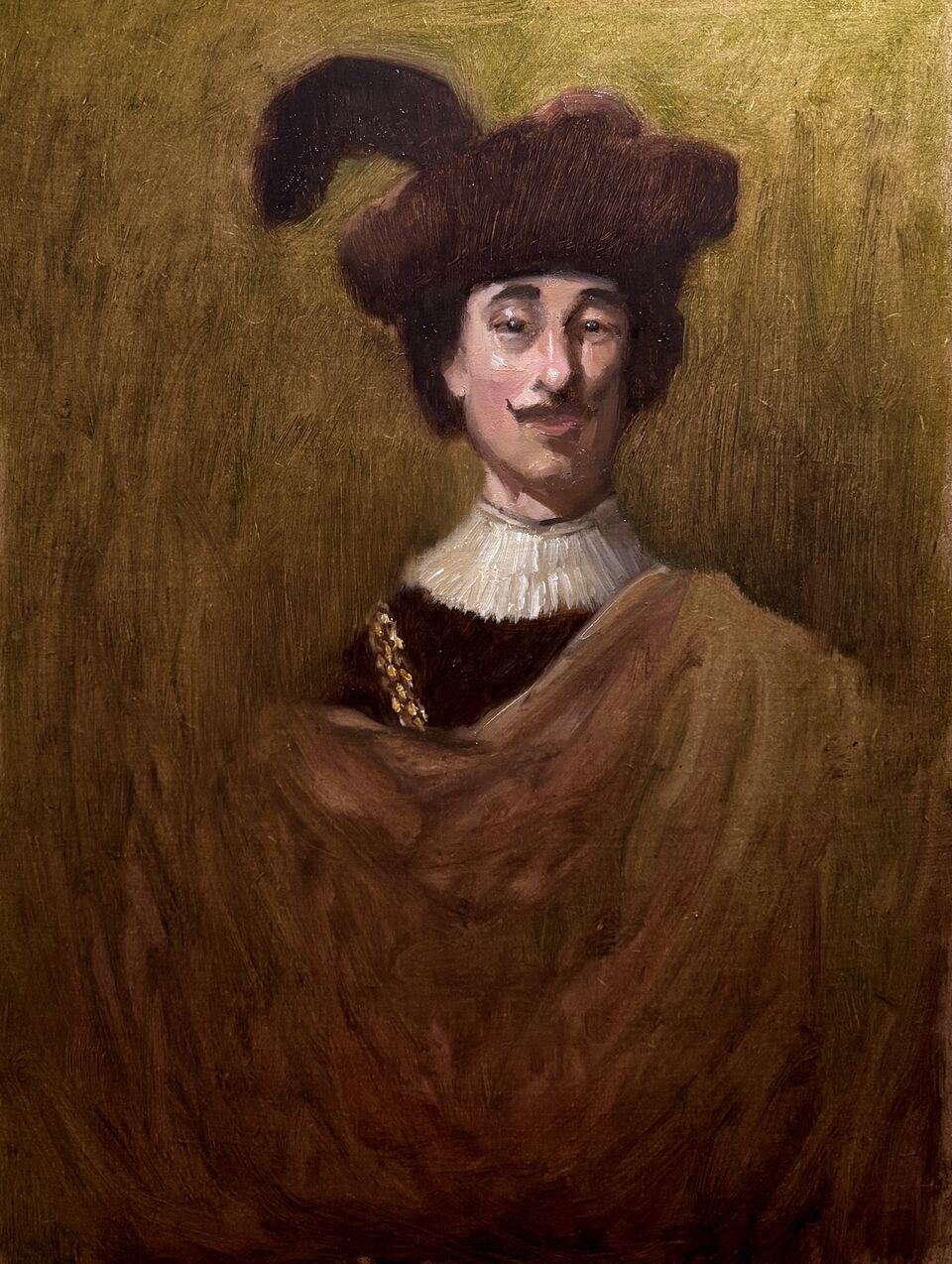 Study after Jacob Backer. 30 × 40 cm. Oil on panel. 2026